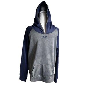 Under Armour Loose Lightweight Hoodie Mens XL Gray and Blue